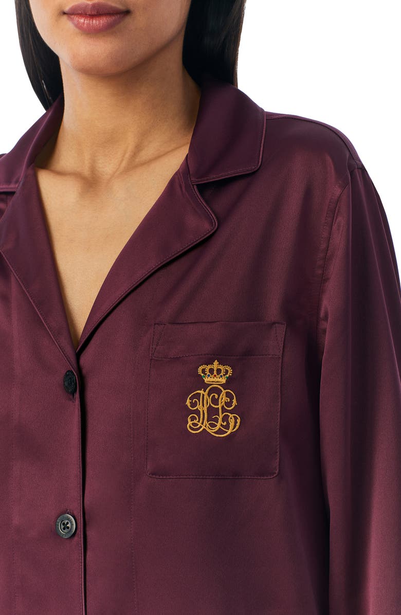 Lauren Ralph Lauren Satin Pajamas, Alternate, color,