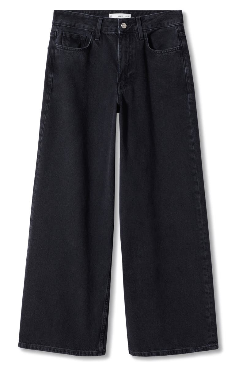 MANGO Low Rise Super Wide Leg Jeans, Alternate, color, 