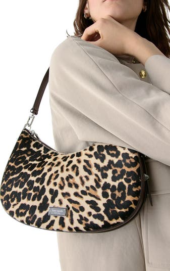 liv downtown genuine calf hair shoulder bag