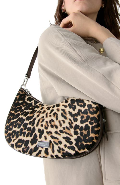 Kate Spade New York Liv Downtown Genuine Calf Hair Shoulder Bag In Animal Print