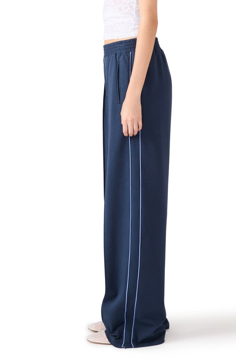 Steve Madden Cotton Blend Scuba Track Pants, Alternate, color, Marine