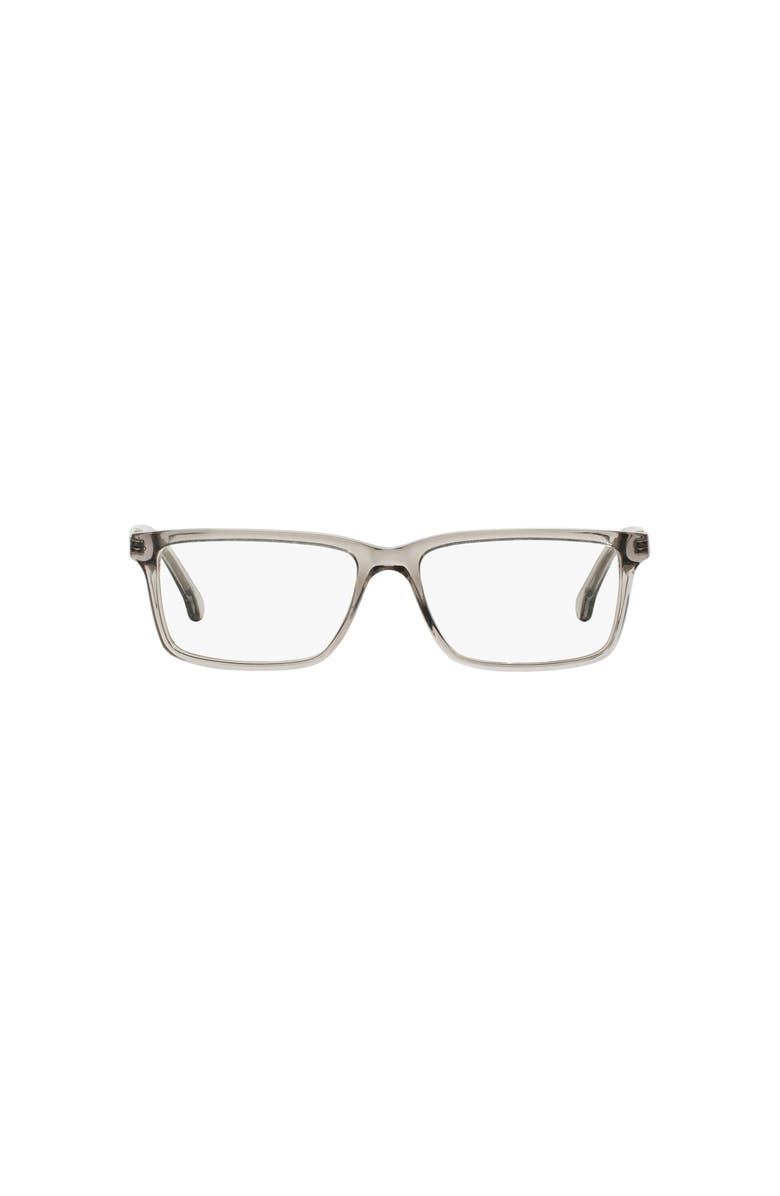 Brooks Brothers 53mm Rectangle optical glasses, Alternate, color, Grey