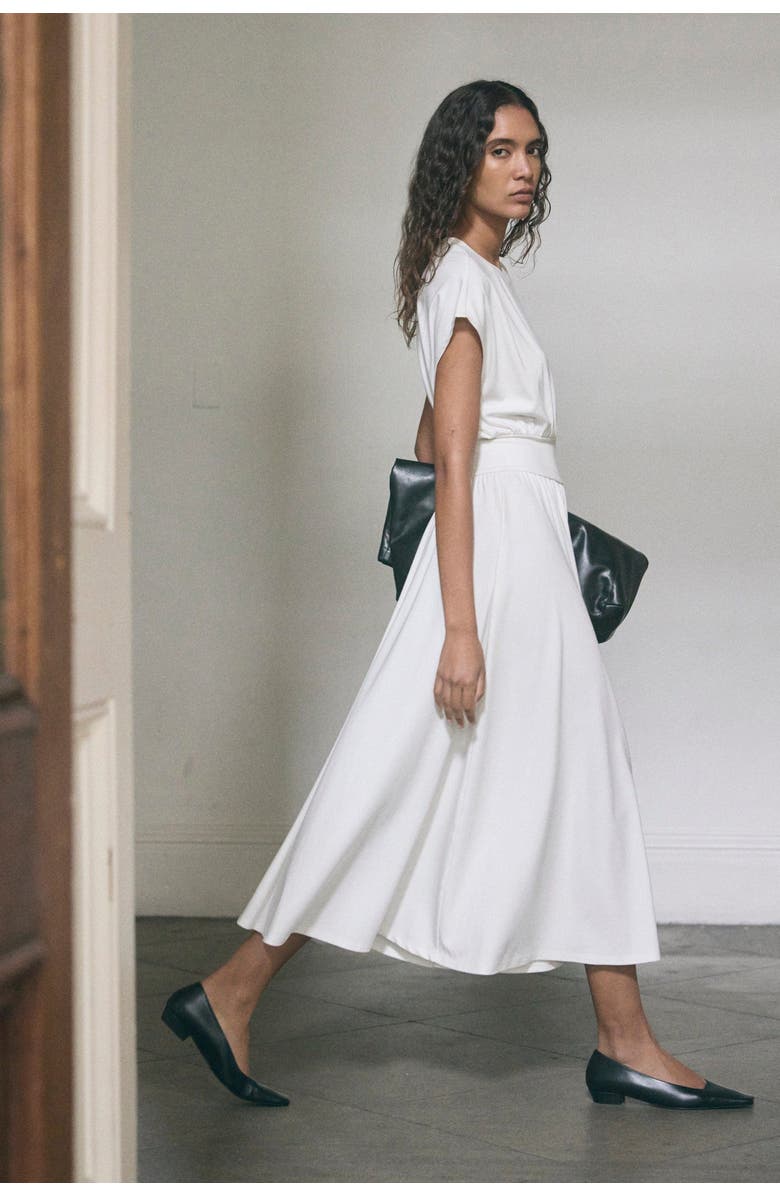 Modern Citizen Prima Jersey Midi Dress, Alternate, color, White