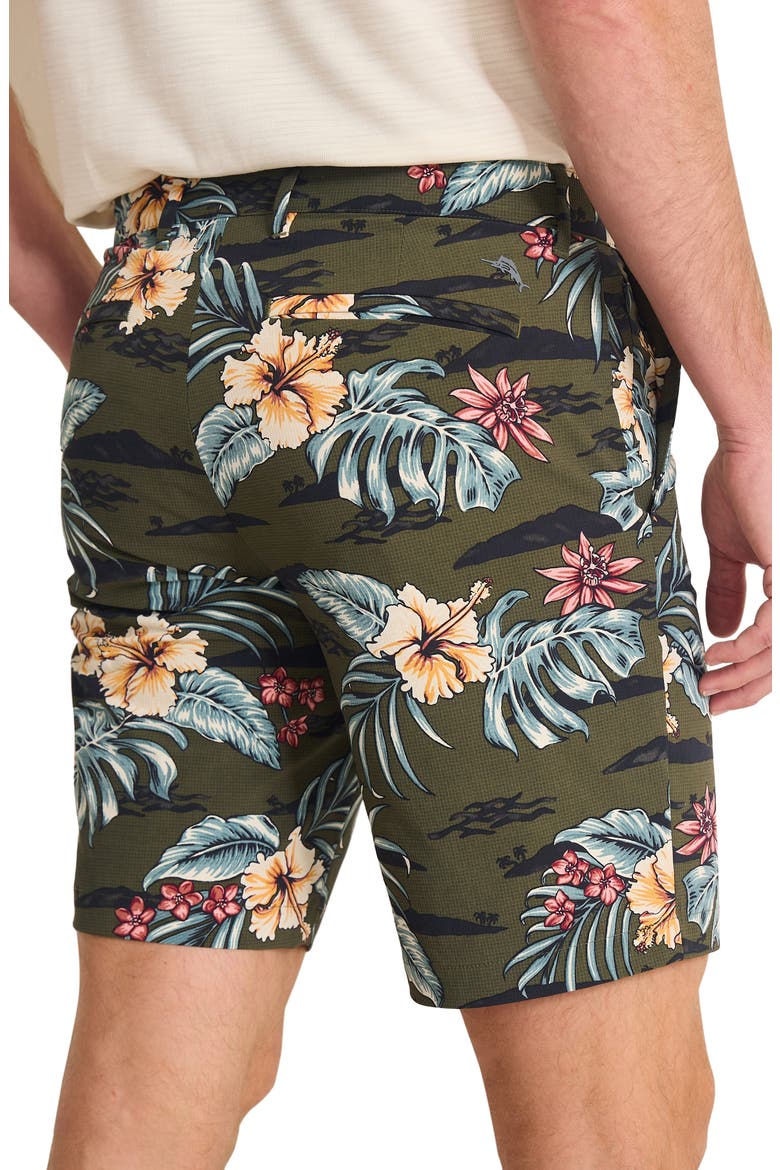 Chip Shot 9-Inch Isle Camo Floral IslandZone® Shorts, Alternate, color, PALM VERDE