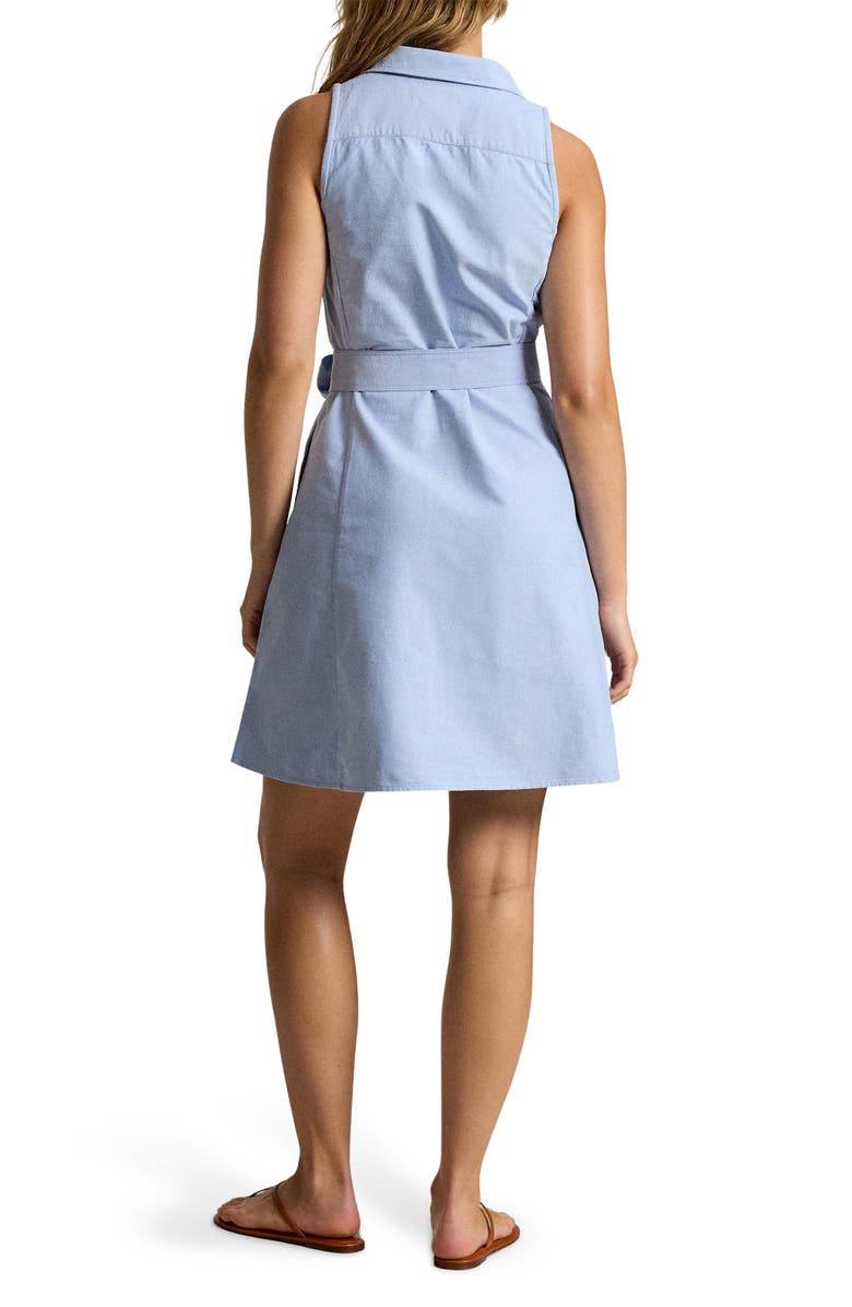 Polo Ralph Lauren Sleeveless Cotton Oxford Shirtdress, Alternate, color, Bsr Blue