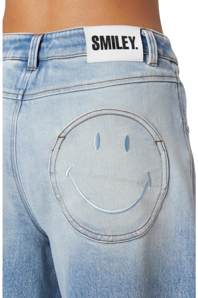 Smiley Denim Pants, Alternate, color, BLUE