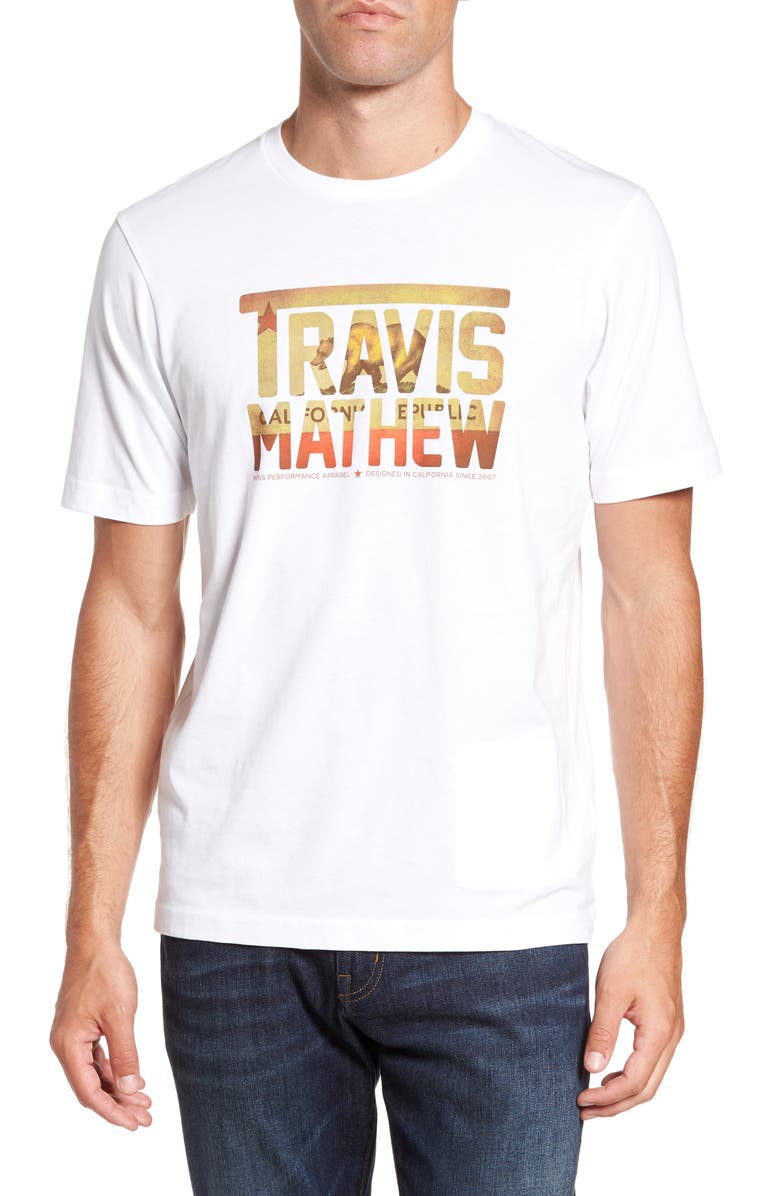 TravisMathew Travis Mathew Cali Bear TM T-Shirt, Main, color, 