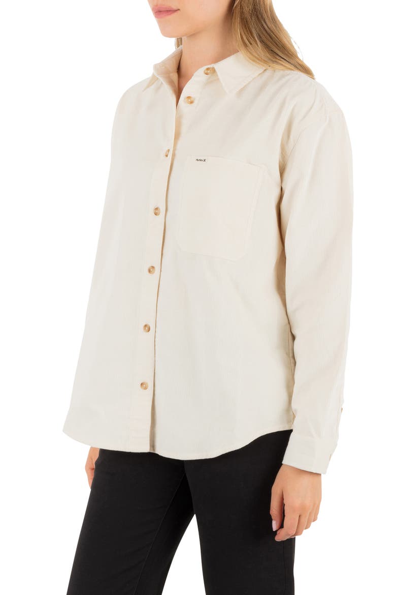 Drift Cotton Overshirt, Alternate, color, OFF WHITE