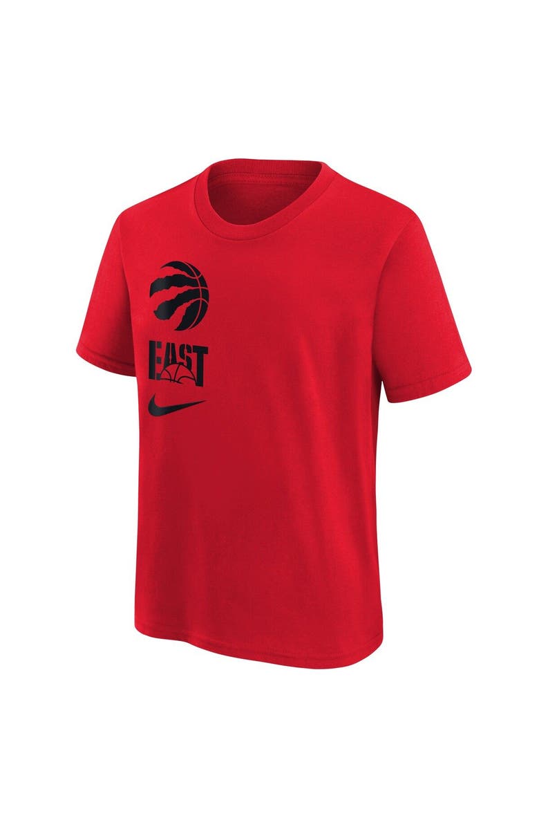 Nike Youth Nike  Red Toronto Raptors Vs Block Essential T-Shirt, Alternate, color, Red