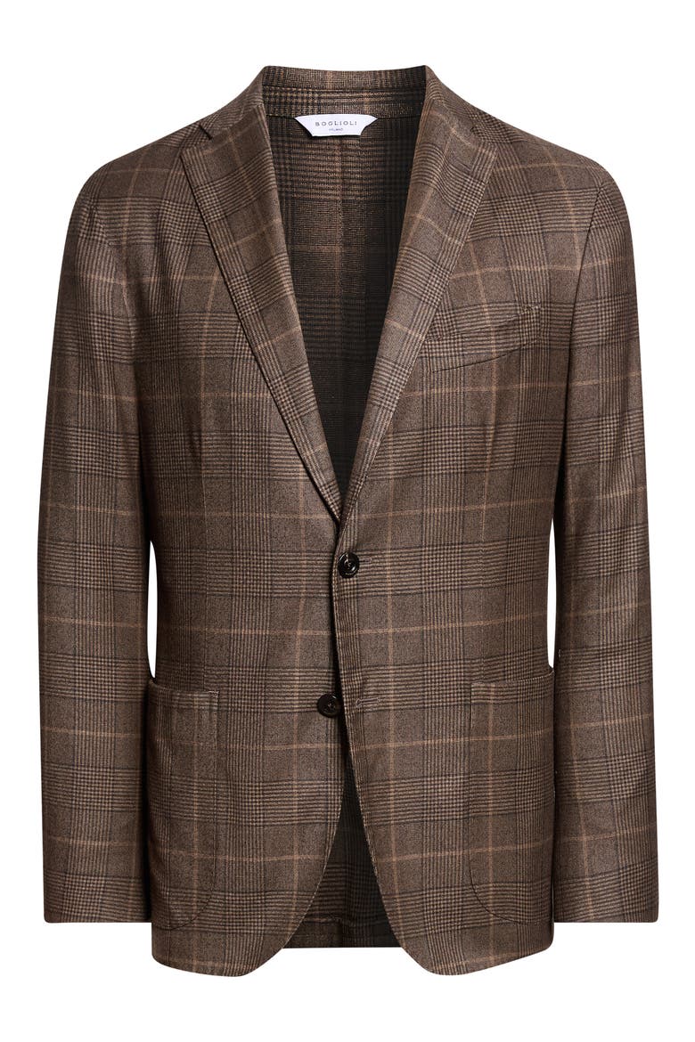 Prince of Wales Check Wool Sport Coat, Main, color, DOVE GREY