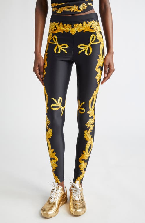 Versace Cameo Medusa Vita Print Leggings