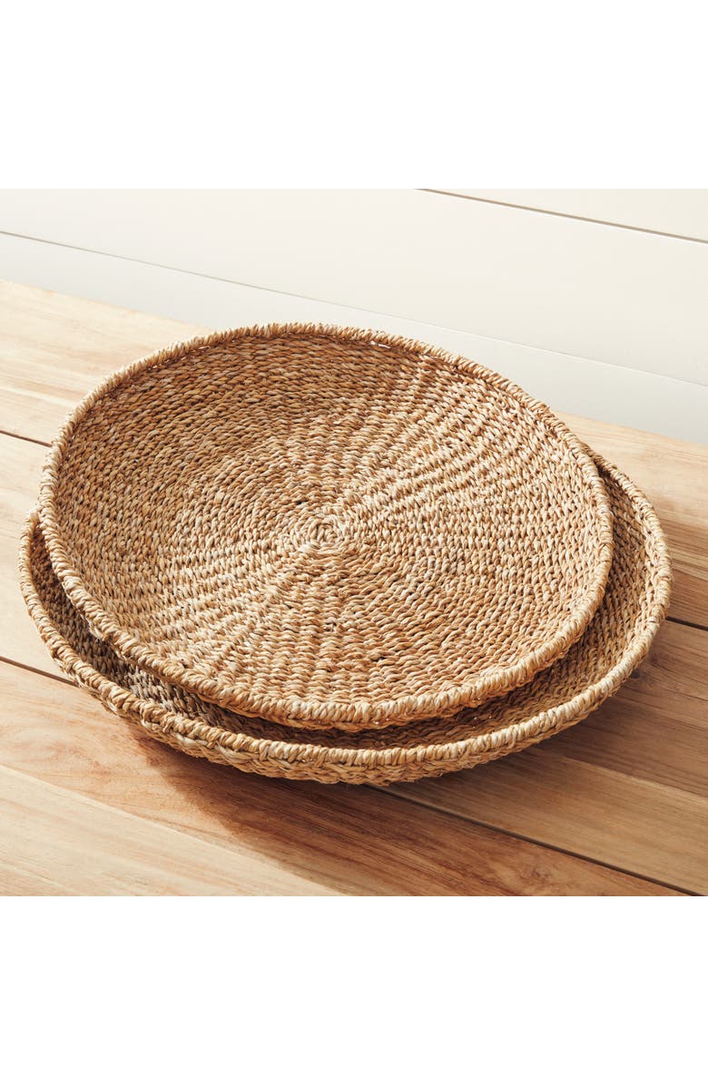 Napa Home & Garden Seagrass Round Trays Set of 3, Alternate, color, 