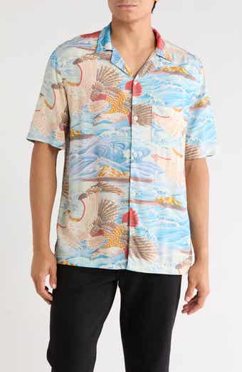 Relaxed Fit Corsican Short Sleeve Button-Up Shirt