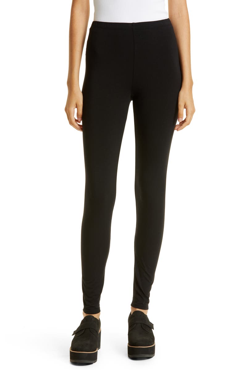 Eileen Fisher Ankle Leggings, Main, color, Black