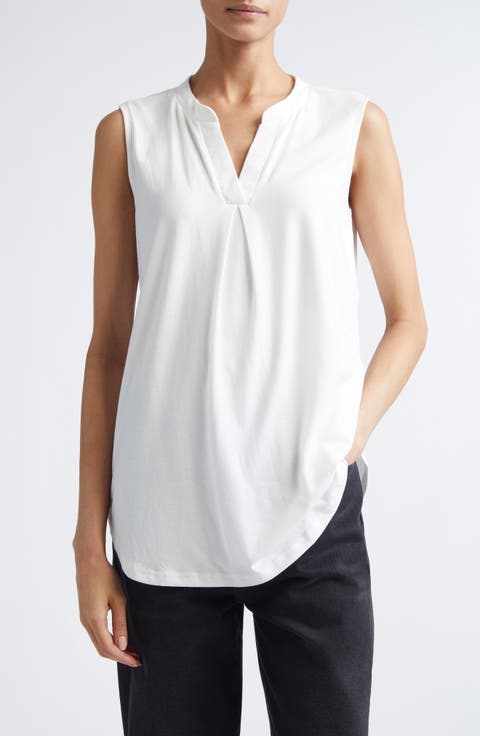 Fluid Sleeveless V-Neck Top