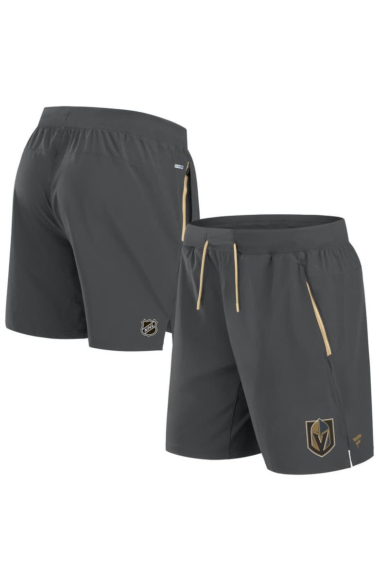 FANATICS Men's Fanatics  Gray Vegas Golden Knights Authentic Pro Rink Performance Shorts, Main, color, 