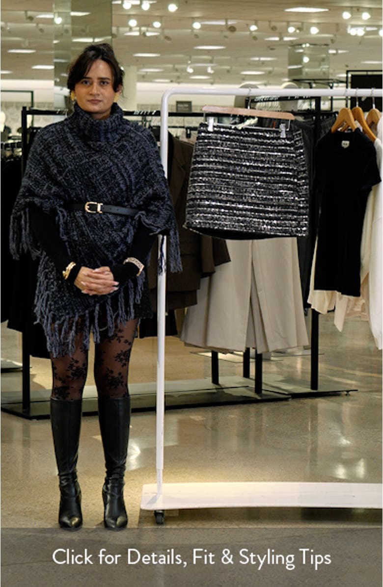 Sequin Texture Miniskirt, sales video thumbnail