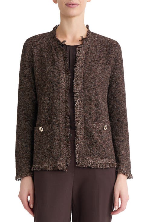 Fringe Kissing Front Cardigan