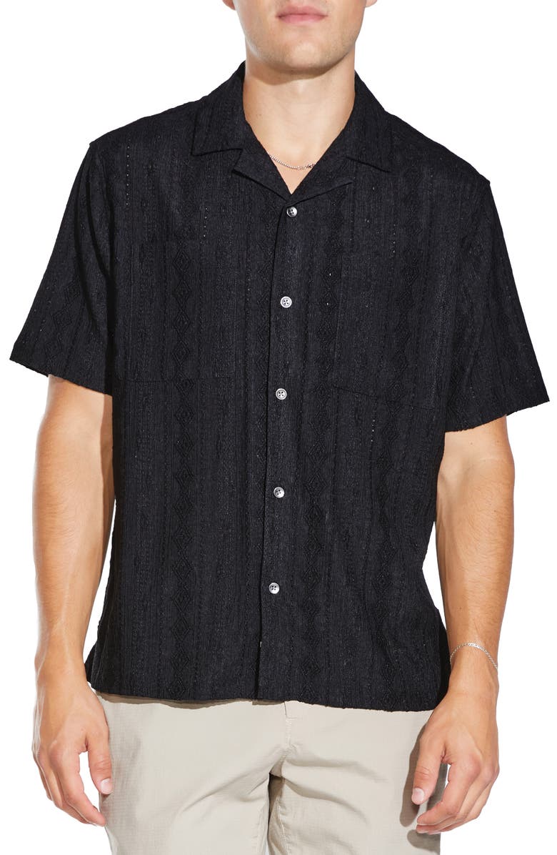 Civil Society Rumbod Relaxed Resort Knit Camp Shirt, Main, color, 