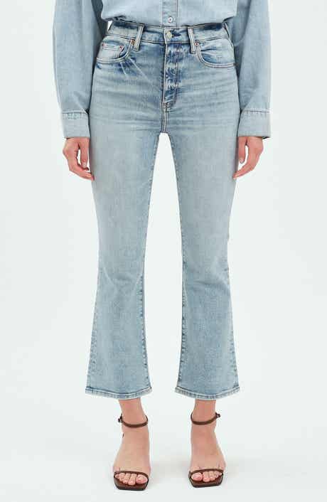 Shy Girl High Rise Crop Flare Jeans