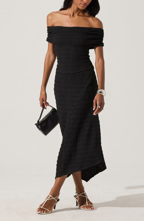 Astr The Label Smock Asymmetric Skirt In Black