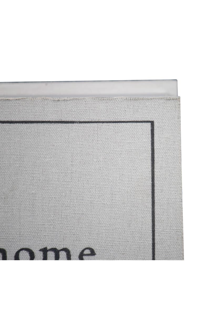 Foreside Home and Garden Faux Book 8x6" Lidded Decorative Wood Storage Box, Alternate, color, White