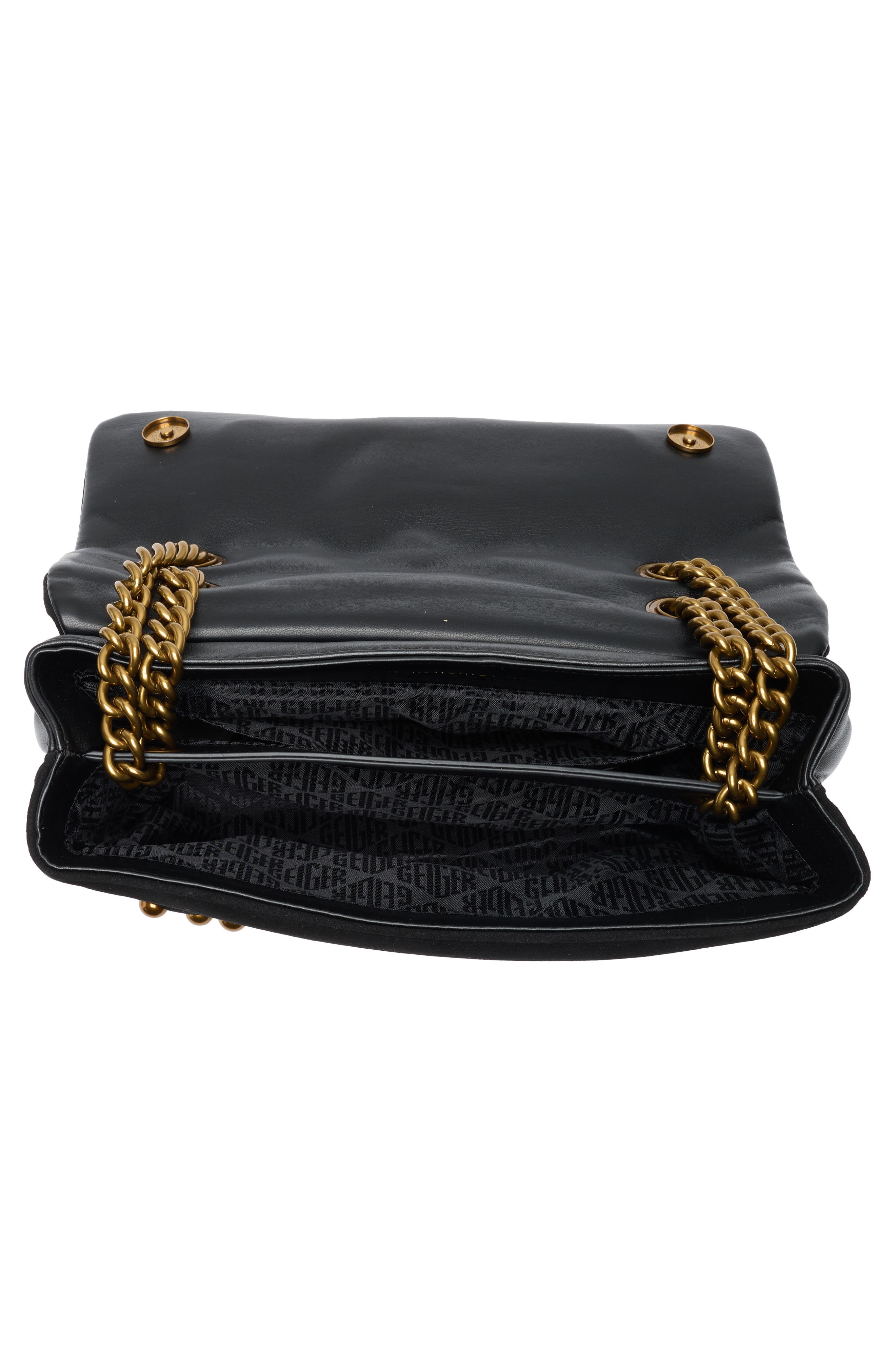 Kurt Geiger London Kensington Leather Mini Crossbody Bag, Alternate, color, Black/ Comb
