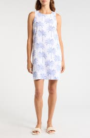 Tommy Bahama Palm Banks Sleeveless Linen Shift Minidress