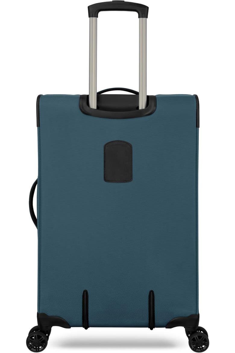 Stratford Softside 25" Medium Checked Spinner Luggage, Alternate, color, Teal