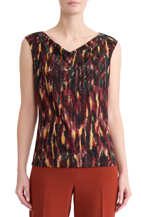 Cowl Neck Sleeveless Top