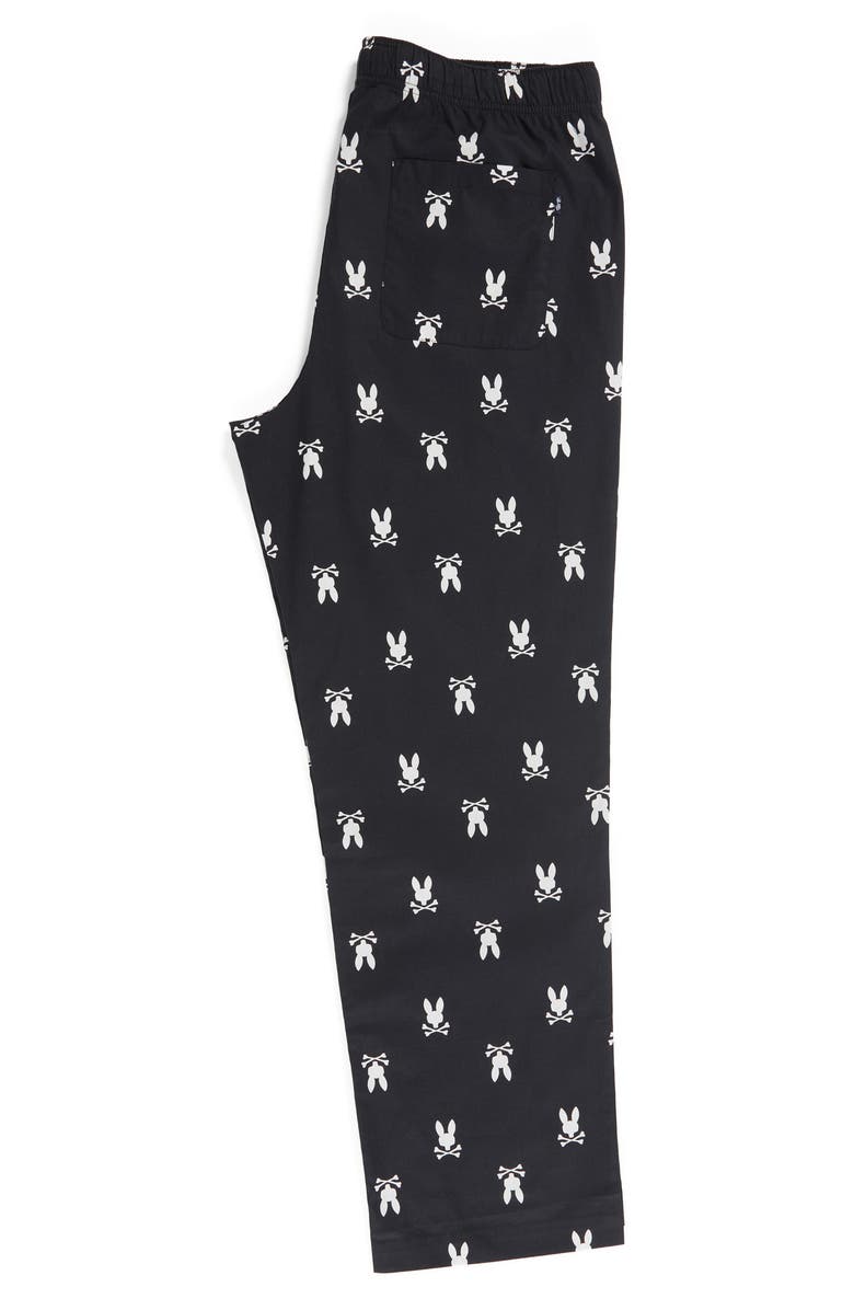Psycho Bunny Cotton Poplin Pajama Pants, Alternate, color, 