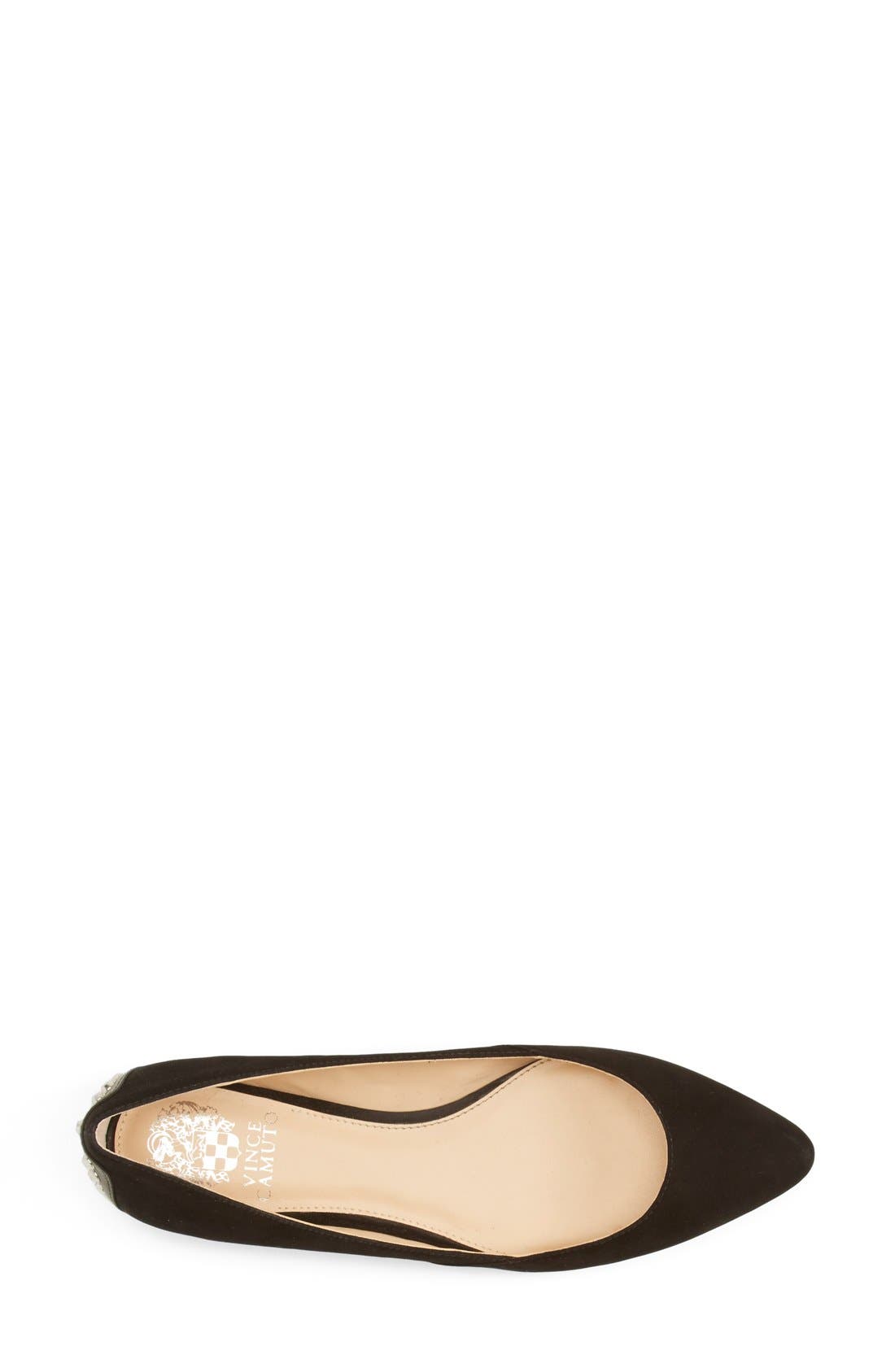 'Alley' Studded Flat, Alternate, color, BLACK