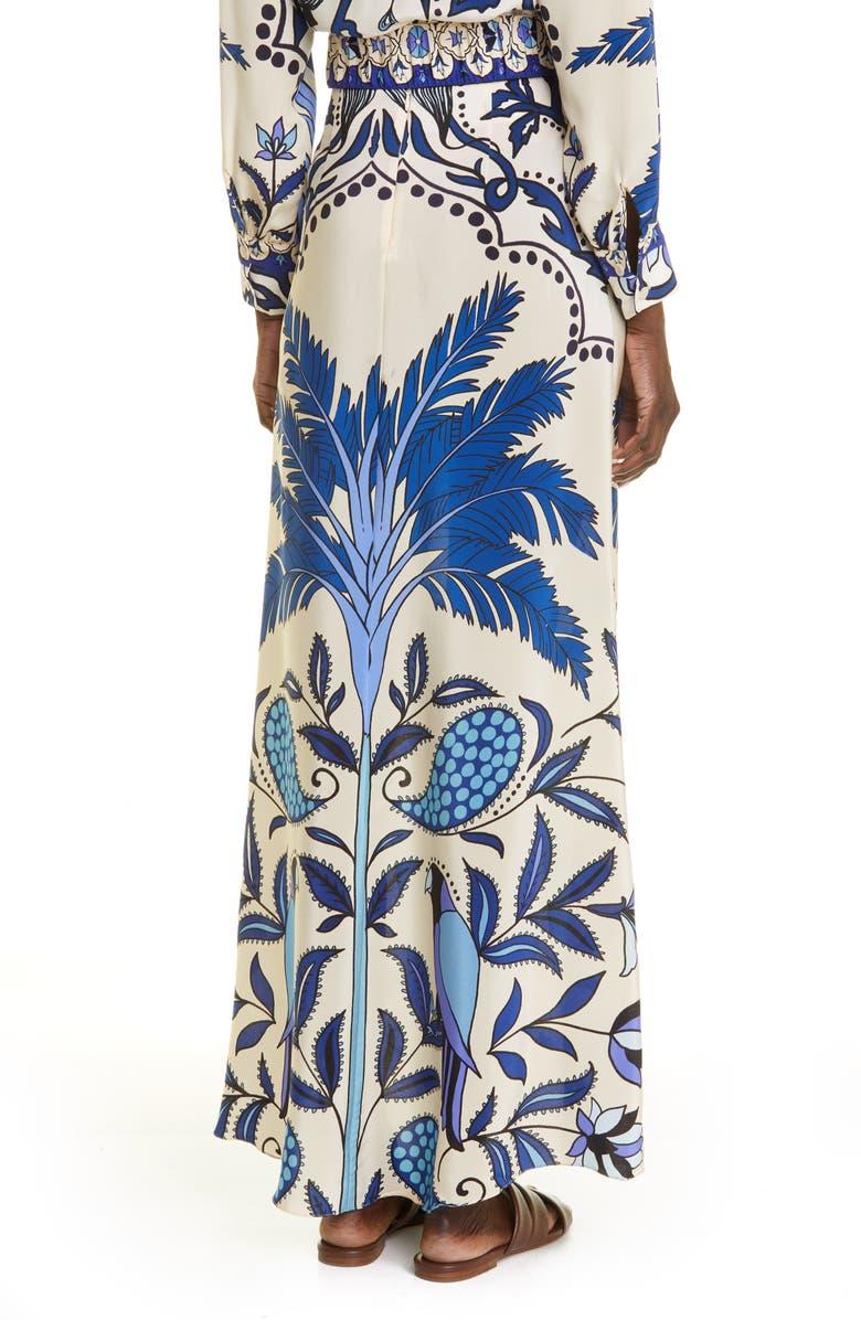 Johanna Ortiz Cubmia Sobre El Mar Silk Maxi Skirt, Alternate, color,