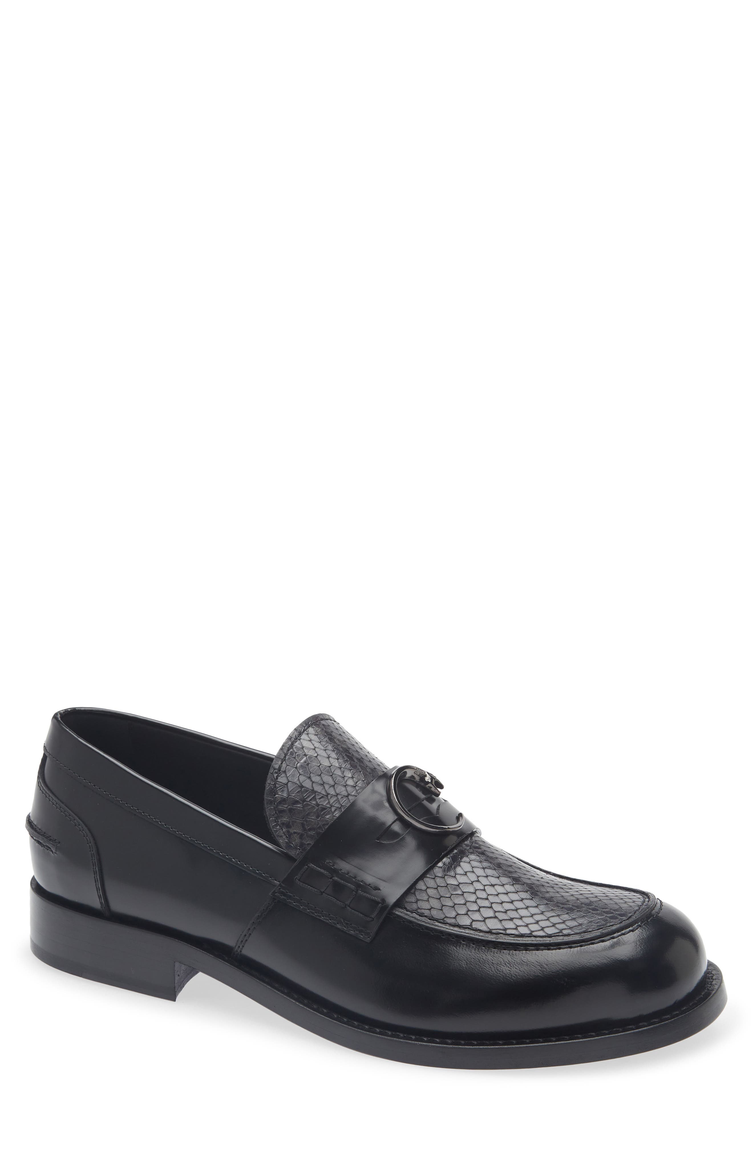 Ford Snake Embossed Leather Loafer