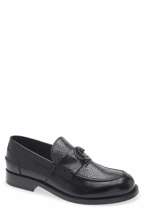 Ford Snake Embossed Leather Loafer