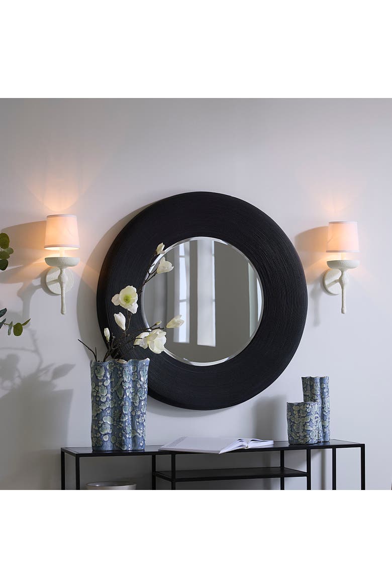 Concord Wall Sconce, White Plaster, Alternate, color, White