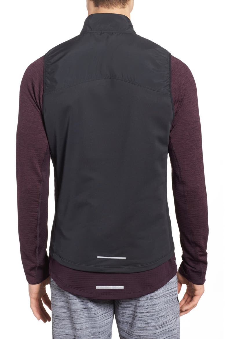 Essential Running Vest, Alternate, color, BLACK/ BLACK/ METALLIC SILVER