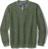 Tommy Bahama Saltwater Tide Abaco Cotton Split Neck Sweater