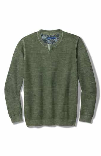 Saltwater Tide Abaco Cotton Split Neck Sweater