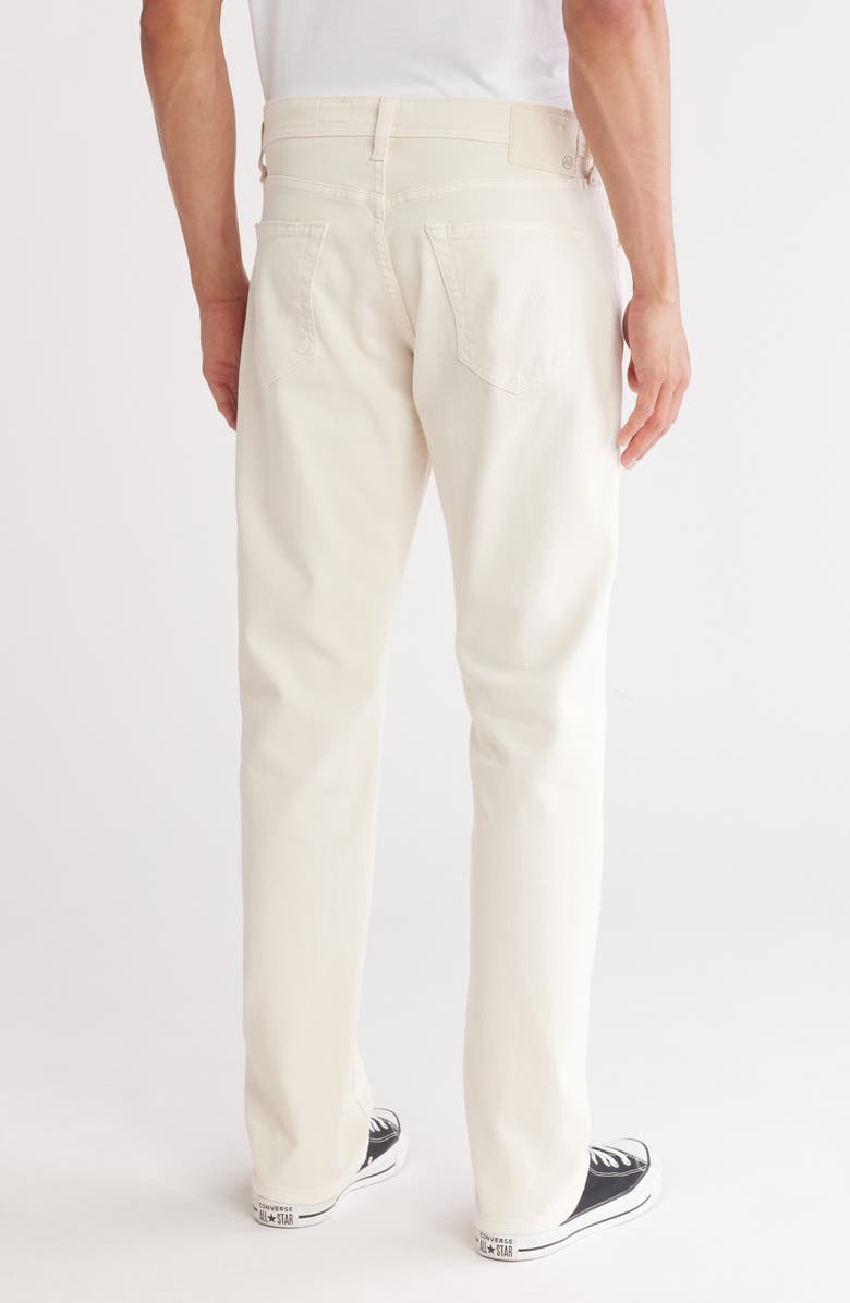 AG Everett Slim Straight Leg Jeans, Alternate, color, Off White