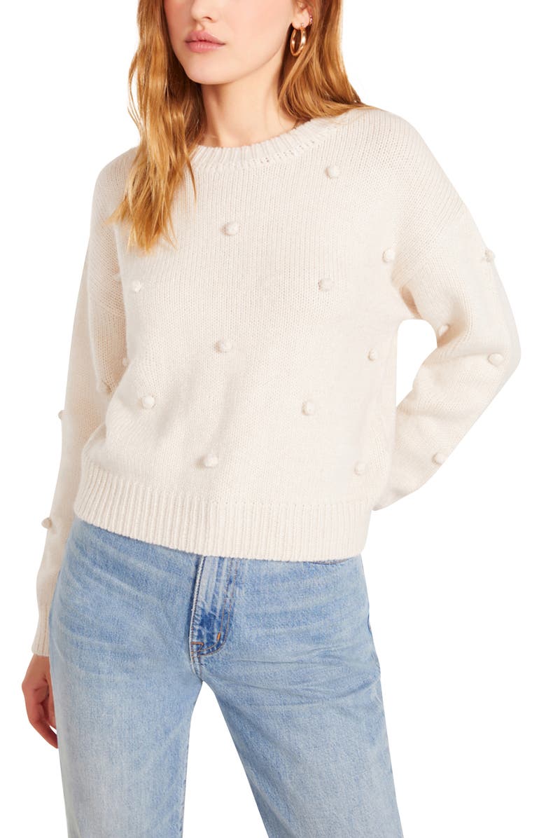 BB Dakota by Steve Madden Bobble Yum Embellished Sweater, Main, color,