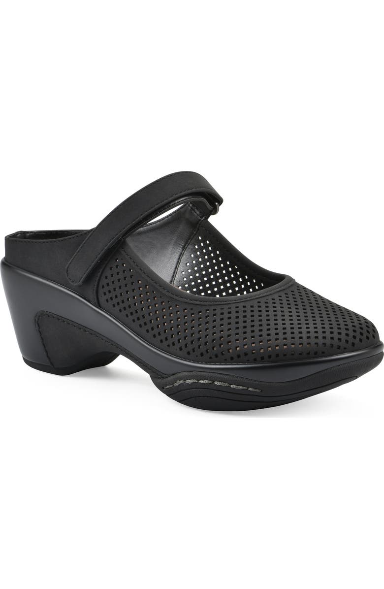 White Mountain Footwear Vinto Mule, Main, color, Black Sueded Smooth