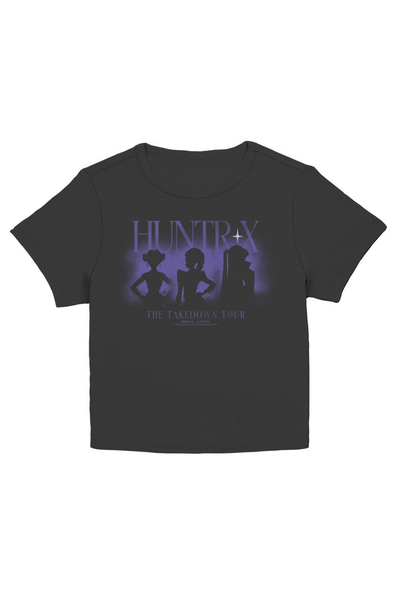 Junior's KPop Demon Hunters The Takedown Tour Silhouette Girls  Graphic T-Shirt, Main, color, Black