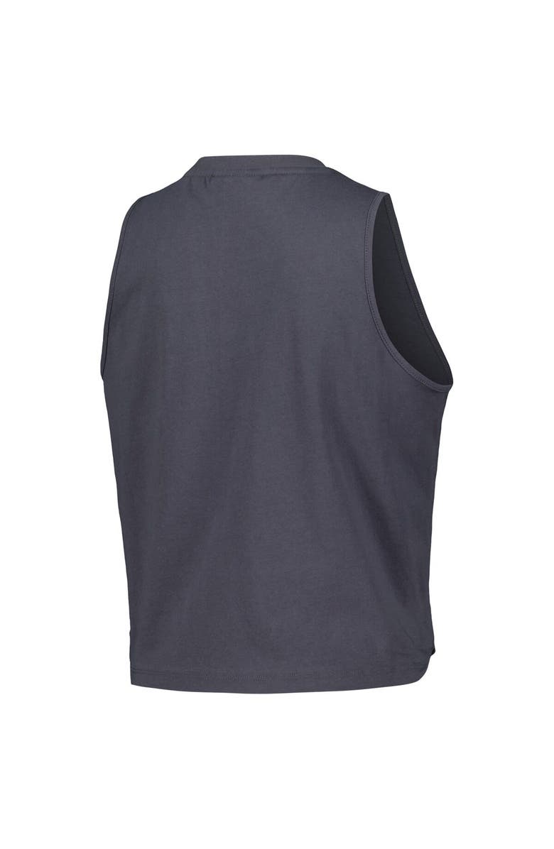 THE WILD COLLECTIVE Women's The Wild Collective Charcoal Pittsburgh Pirates Side Knot Tank Top, Alternate, color, Charcoal