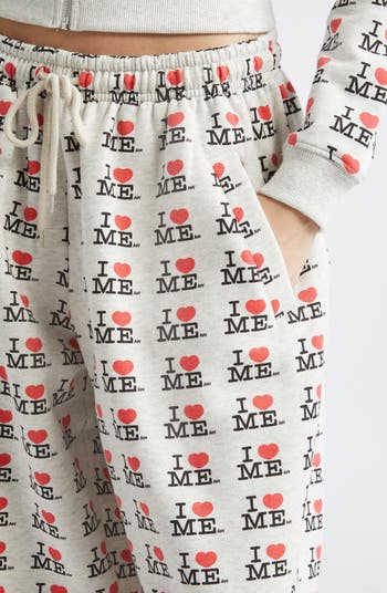パンツ Ashley Williams/BLACK I HEART ME JOGGERS Ashley Williams Black 'I Heart Me' Sweatpants Ashley Williams