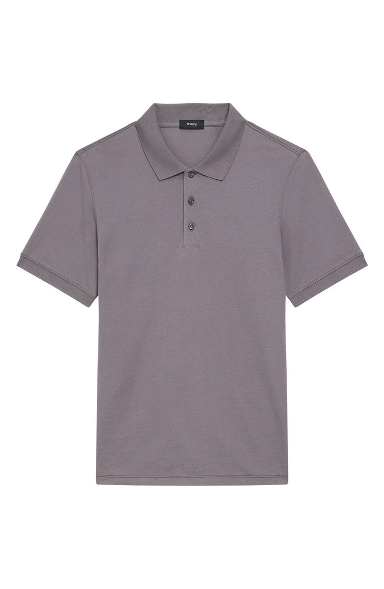 Theory Precise Piqué Polo, Alternate, color, Carbon