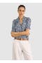 selected Denim Woodblock Print