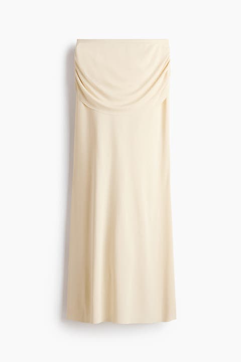 Draped Maxi Skirt