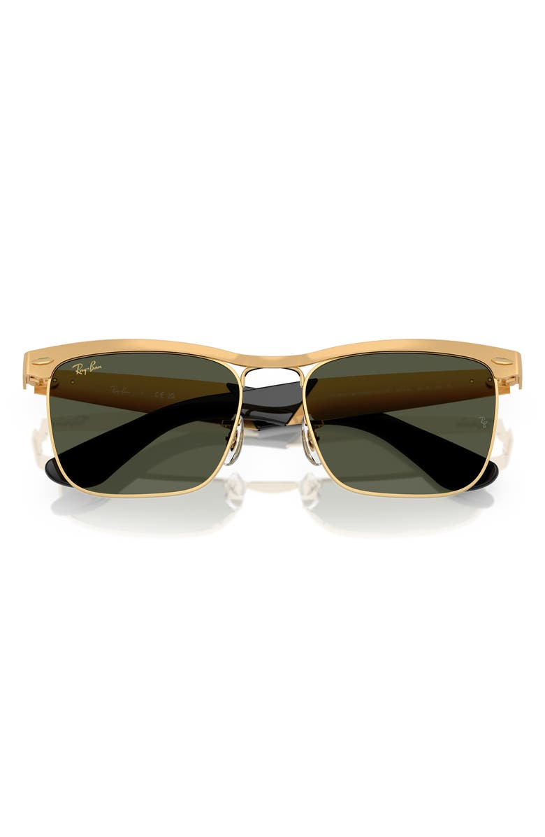 Ray-Ban Wayfarer Deluxe 56mm Sunglasses, Alternate, color, Green