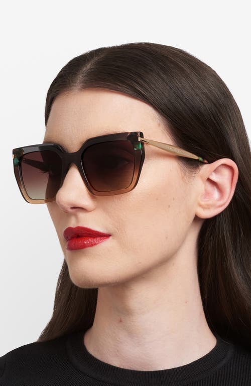 Carolina Herrera 55mm Rectangular Sunglasses In Multi